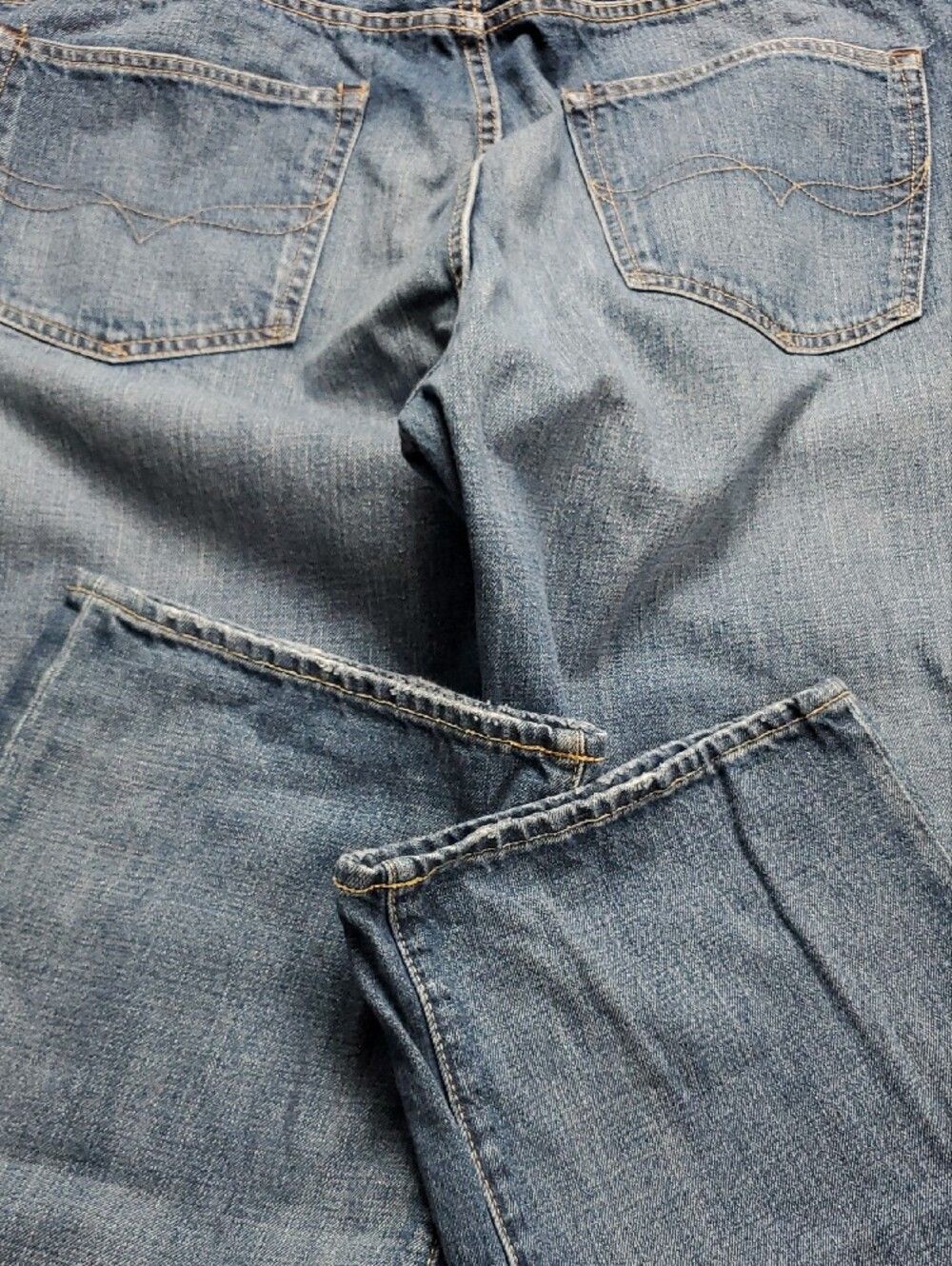 Vintage Y2K Polo Ralph Lauren Men's 44x32 Blue Straight Leg Denim Jeans PRL - Picture 15 of 15